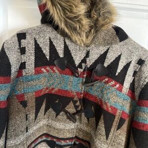 North style Women’s Coat Sz 3X  Aztec Boho Western Jacket Coat Multicolor